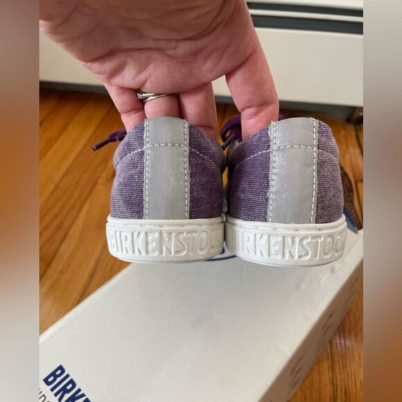 Birkenstock Kids Arran Canvas Sneaker Shoes purple (Brand New) size 30 EU 12 US - Picture 5 of 8